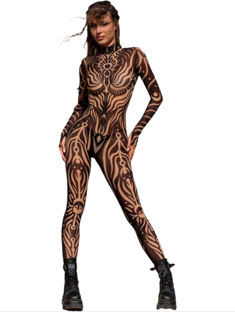 Unisex Tattoo Full Body Unitard NWOT
